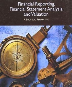 Financial Reporting Financial Statement Analysis and Valuation 8th Edition Wahlen Test Bank1