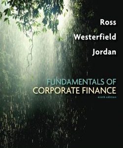 Fundamentals of Corporate Finance 9th Edition Ross Solution Manual