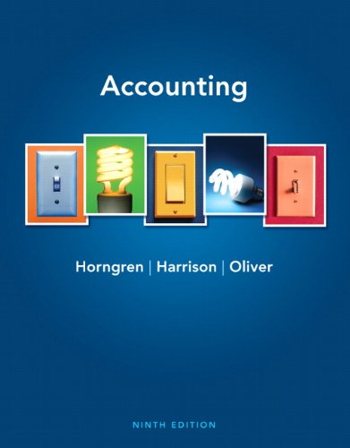 Test Bank For Accounting 9th Edition Horngren, Harrison, Oliver - Docx ...