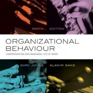 Test Bank For Organizational Behaviour