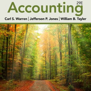 Solution Manual for Accounting 29th Edition